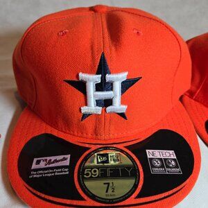 Orange  Houston Astros New Era Vintage 59Fifty Fitted Hat Coopertown ALL SIZES